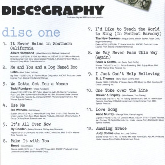 Time Life Singers & Songwriters - 60s & 70s - Collection 2: 5 Double CD Sets!! - Picture 12 of 16